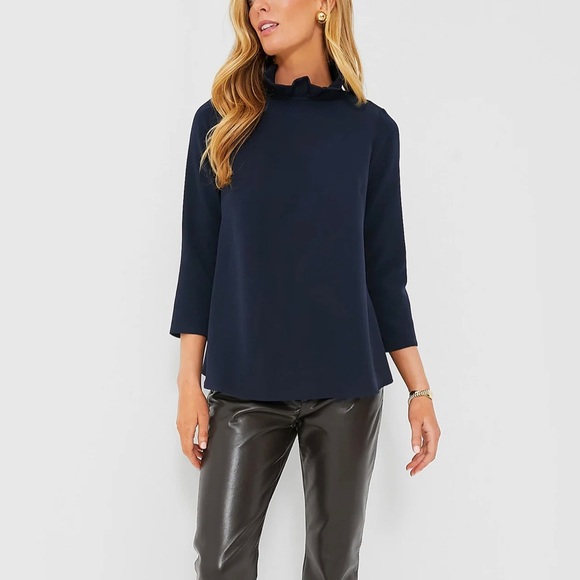 Tuckernuck Tops - Tuckernuck Navy Faye Blouse